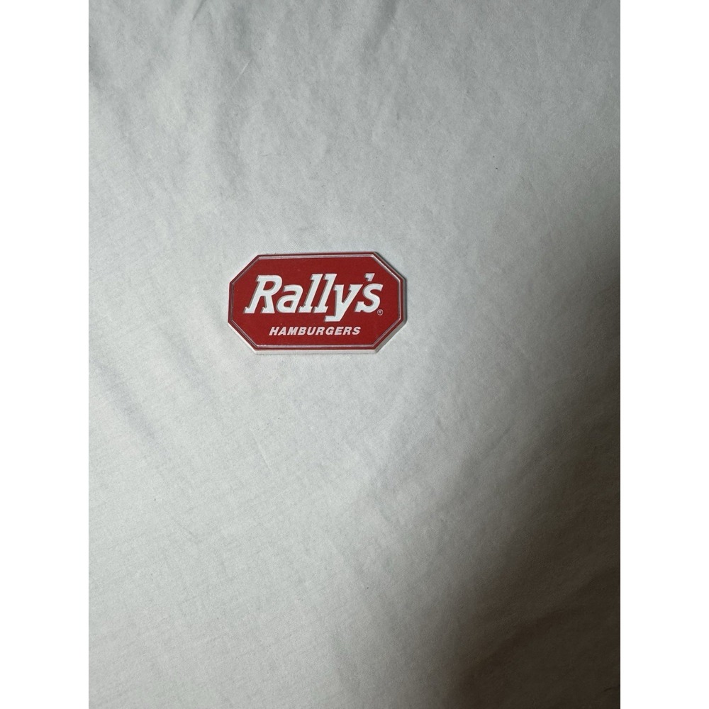 Rally's Hamburger Fast Food Burger Joint Red Marketing Magnet Collectible
